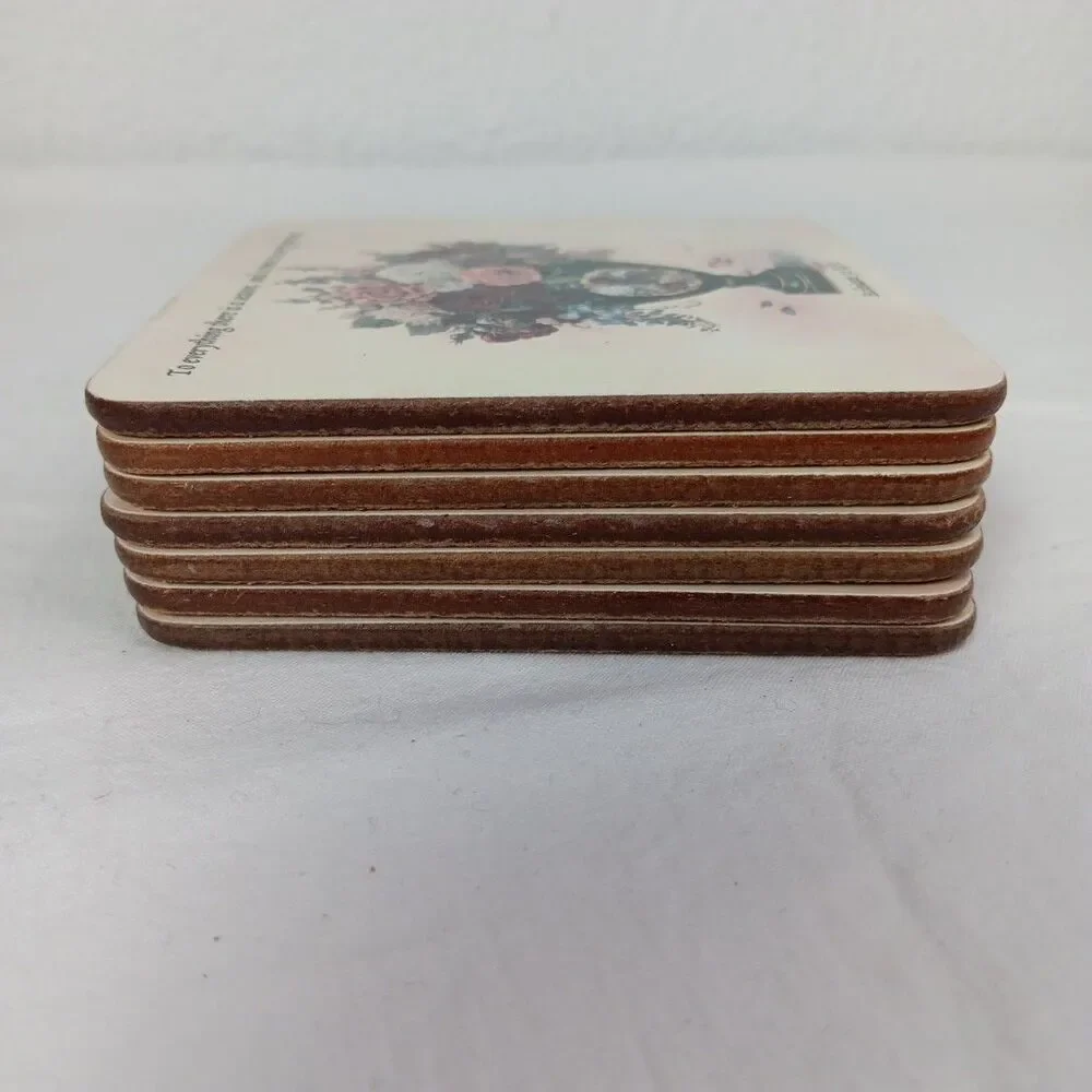 Glynda Turley Art Cork Coasters Ecclesiastes 3.1 KJV Season and Purpose Quote